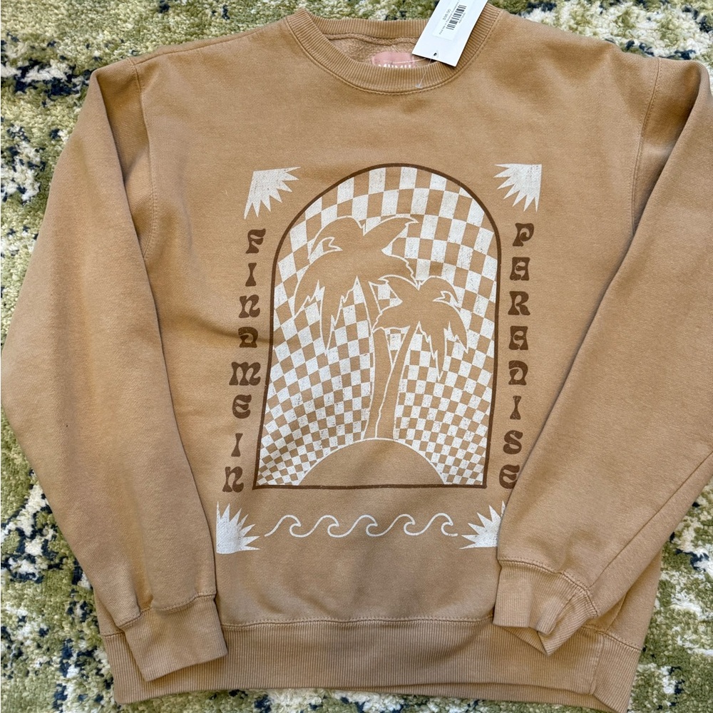 Show Me Your Mumu “Find Me In Paradise” crewneck pullover NWT